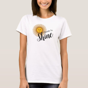 サンやる気を起こさせるTシャツの輝きを選択 Tシャツ
