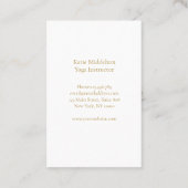 サンアイヨガ霊気ウェルネスビジネスカード 名刺 (裏面)