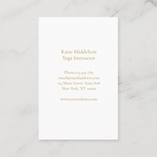 サンアイヨガ霊気ウェルネスビジネスカード 名刺 (裏面)