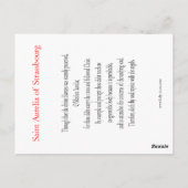 サンアウレリア祈りの言葉カード ポストカード (裏面)