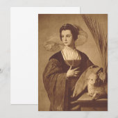 サンアグネスバイアロンソカノ 招待状 (正面/裏面)