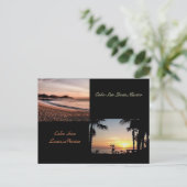 サンアップ、サンダウンcabo美しいはがき ポストカード (スタンド正面)