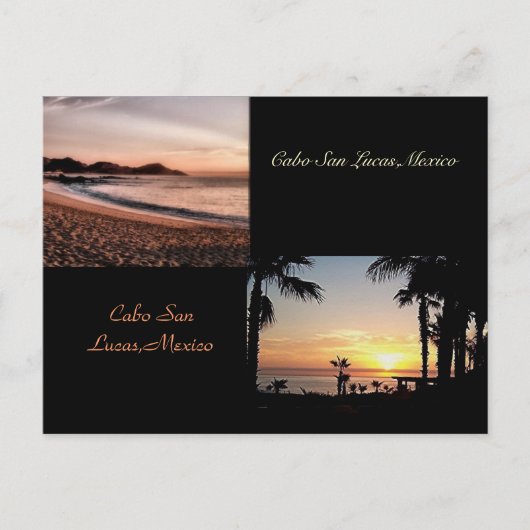 サンアップ、サンダウンcabo美しいはがき ポストカード (正面)