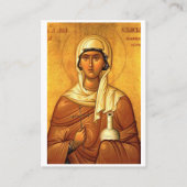 サンアナスタシア、ヒーラー祈りの言葉カード プレイスカード (正面)