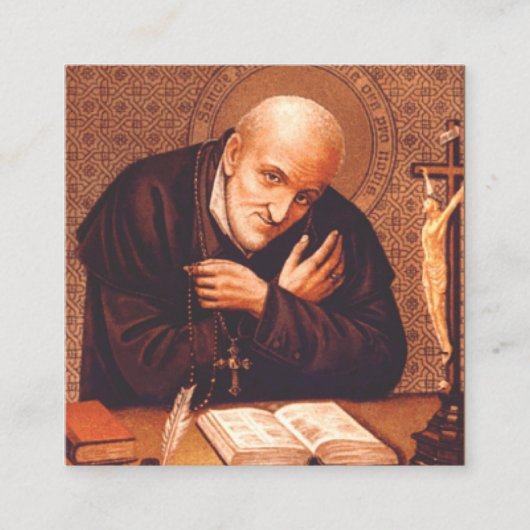 サンアルフォンスリグーリ スクエア名刺 (正面)