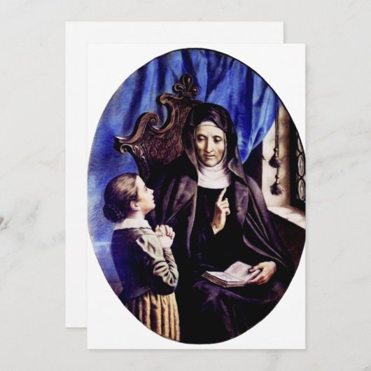 サンアンジェラメリチヴァージンとファンドレス 招待状 (正面/裏面)