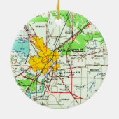 サンアンジェロヴィンテージの地図 セラミックオーナメント (裏面)