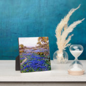 サンアントニオの北トワイライトのブルーボンネット フォトプラーク (インサイチュ)