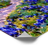 サンアントニオの北トワイライトのブルーボンネット ポスター (角)