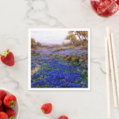 サンアントニオの北、トワイライトのブルーボンネット スタンダードカクテルナプキン (インサイチュ)