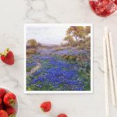 サンアントニオの北、トワイライトのブルーボンネット スタンダードランチョンナプキン (インサイチュ)