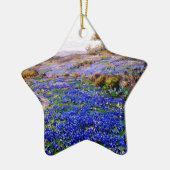 サンアントニオの北、トワイライトのブルーボンネット セラミックオーナメント (左)