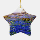 サンアントニオの北、トワイライトのブルーボンネット セラミックオーナメント (裏面)