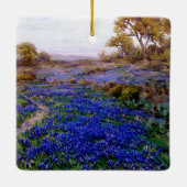 サンアントニオの北、トワイライトのブルーボンネット セラミックオーナメント (裏面)
