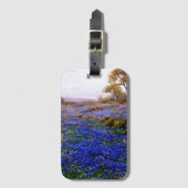 サンアントニオの北、トワイライトのブルーボンネット ラゲッジタグ (正面縦)