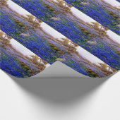 サンアントニオの北、トワイライトのブルーボンネット ラッピングペーパー (角)