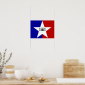 サンアントニオの旗 ポスター (キッチン)