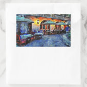 サンアントニオカフェ 長方形シール (バッグ)