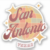 サンアントニオシティテキサス州レトロヴィンテージ シール (正面)