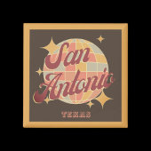サンアントニオシティテキサス州レトロヴィンテージ マグネット