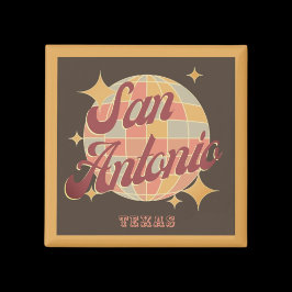 サンアントニオシティテキサス州レトロヴィンテージ マグネット