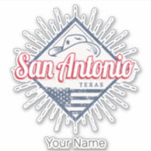 サンアントニオシティテキサス州統一された州ヴィンテージUSA シール (正面)