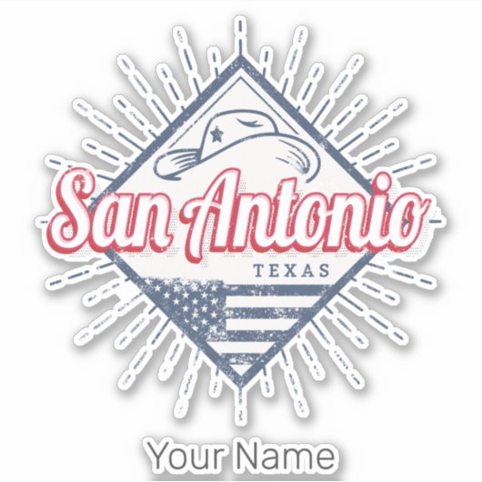 サンアントニオシティテキサス州統一された州ヴィンテージUSA シール (正面)