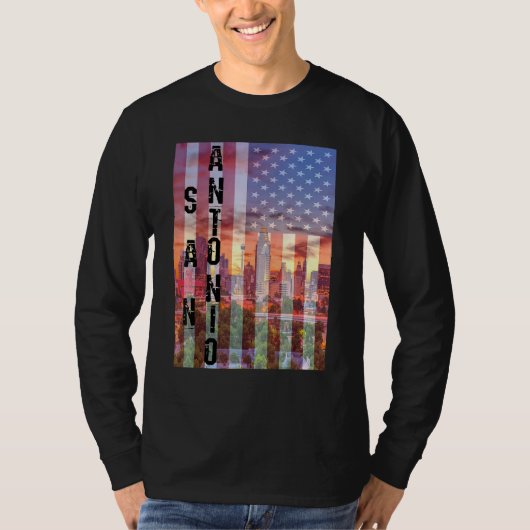 サンアントニオスカイラインテキサス州 Tシャツ (正面)