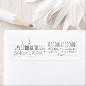 サンアントニオスタイライズドスカイライン | ラベル (インサイチュ)