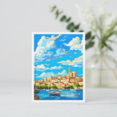 サンアントニオスペインアートヴィンテージ旅行イラストレーション ポストカード (スタンド正面)