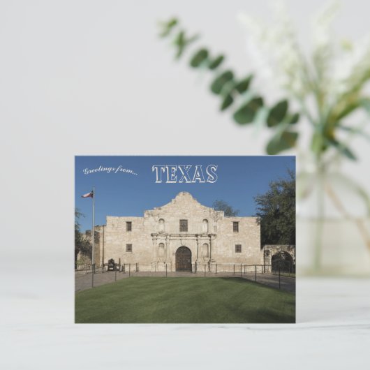 サンアントニオテキサス州のアラモの任務 ポストカード (スタンド正面)