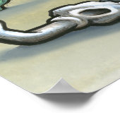 サンアントニオテキサス州の地図ポスター ポスター (角)