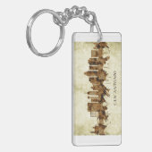 サンアントニオテキサス州シティスケープ キーホルダー (正面左)