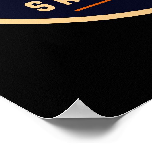 サンアントニオテキサス州スカイライン街並みのお土産 ポスター (角)