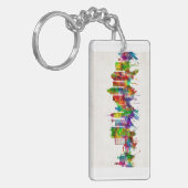 サンアントニオテキサス州スカイライン キーホルダー (正面左)