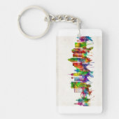 サンアントニオテキサス州スカイライン キーホルダー (正面)