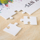 サンアントニオテキサス州スカイライン ジグソーパズル (側面)