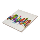 サンアントニオテキサス州スカイライン タイル (側面)