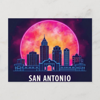 サンアントニオテキサス州スカイライン ポストカード