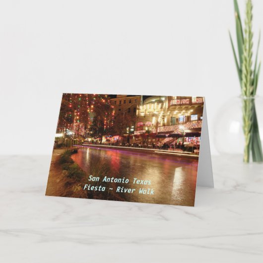 サンアントニオテキサス州フェスタ～リバーウォーク シーズンカード (正面)