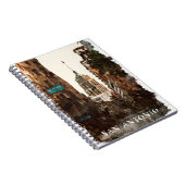 サンアントニオテキサス州ヴィンテージシティトラベルウォーター色 ノートブック (右側)