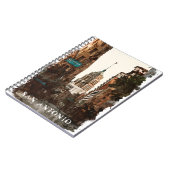 サンアントニオテキサス州ヴィンテージシティトラベルウォーター色 ノートブック (左側)