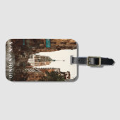 サンアントニオテキサス州ヴィンテージシティトラベルウォーター色 ラゲッジタグ (正面横)