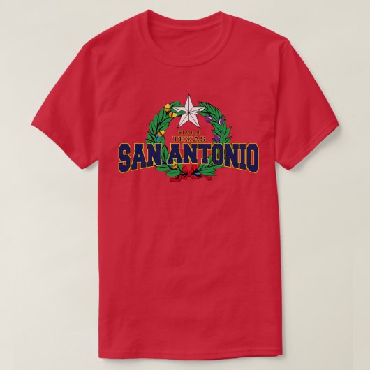サンアントニオテキサス州州USA Tシャツ (デザイン正面)