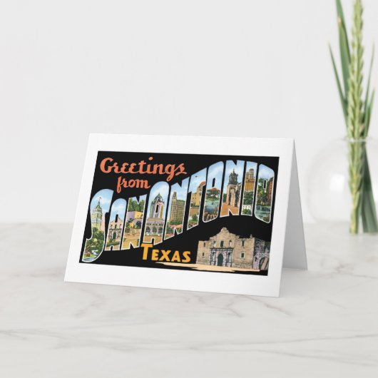 サンアントニオテキサス州 カード (正面)