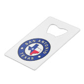 サンアントニオテキサス州 クレジットカード栓抜き (正面アングル)