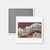 サンアントニオテキサス州TXヴィンテージラージレター マグネット (正面/裏面)