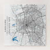 サンアントニオテキサス州USAシティトラベルシティマップ ジグソーパズル (横)