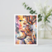 サンアントニオテキサス州USA有名な場所の水色 ポストカード (スタンド正面)