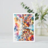 サンアントニオテキサス州USA有名な場所の水色 ポストカード (スタンド正面)